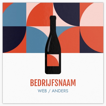 Voorvertoning ontwerp voor Ontwerpgalerij: Bier, wijn en sterkedrank Glossy visitekaartjes