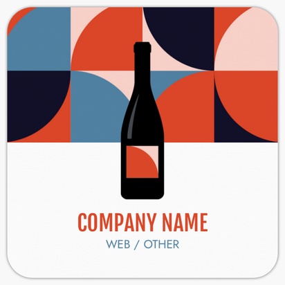 Design Preview for Design Gallery: Beer, Wine & Spirits Rounded Corner Business Cards, Rounded Square (65 x 65 mm)