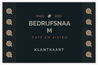 Voorvertoning ontwerp voor Ontwerpgalerij: Cafetaria's Klantkaarten