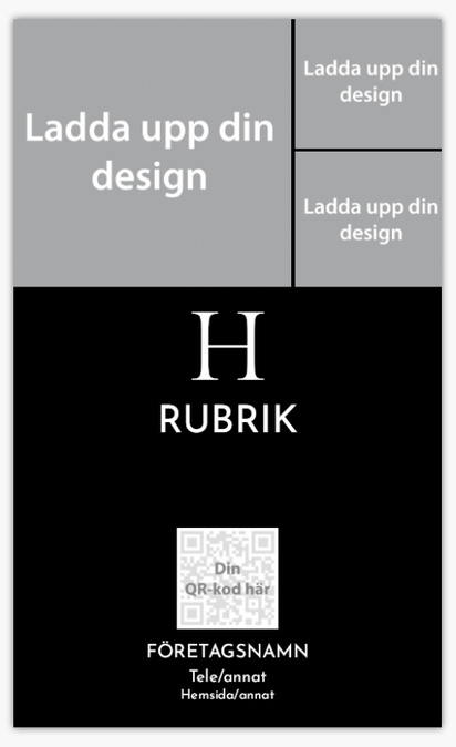 Förhandsgranskning av design för Designgalleri: Roll-ups för bordsplacering, A4