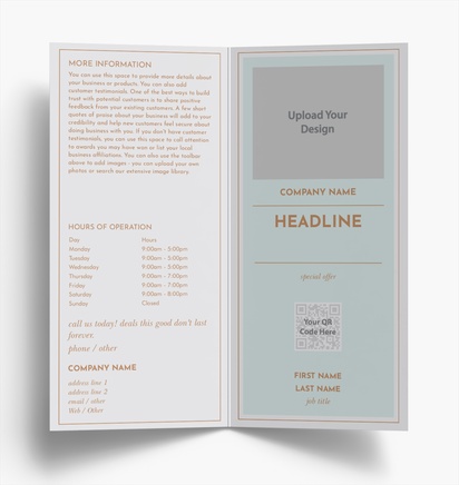 Design Preview for Design Gallery: QR Code Flyers and Pamphlets, Bi-fold DL