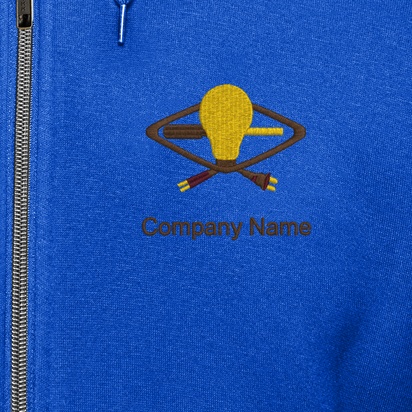 Design Preview for Design Gallery: Customised Hoodies, Royal Blue