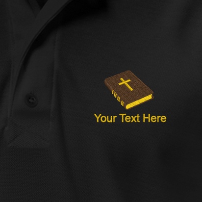 Design Preview for Design Gallery: Religious & Spiritual Adidas®  Polo T-shirts