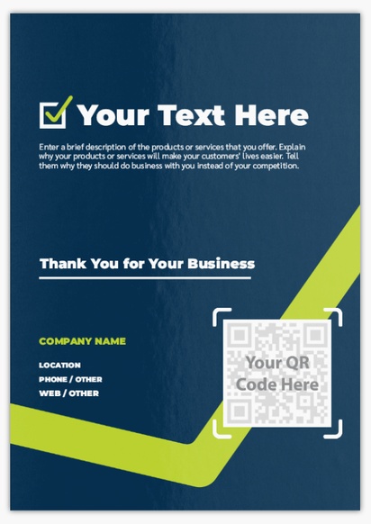 Design Preview for Design Gallery: QR Code Flyers & Leaflets,  No Fold/Flyer A5 (148 x 210 mm)