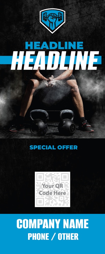Design Preview for Templates for Sports & Fitness Pull Up Banners , 88 x 200 cm