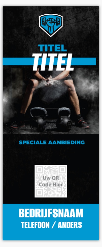 Voorvertoning ontwerp voor Ontwerpgalerij: Sport en fitness Roll-up banners, 85 x 206 cm Economy
