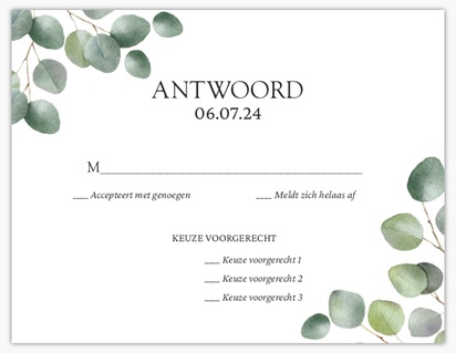 Voorvertoning ontwerp voor Ontwerpgalerij: Lente Antwoordkaarten, 13.9 x 10.7 cm