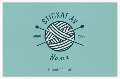 Förhandsgranskning av design för Designgalleri: Humor & skoj Visitkort med linneyta