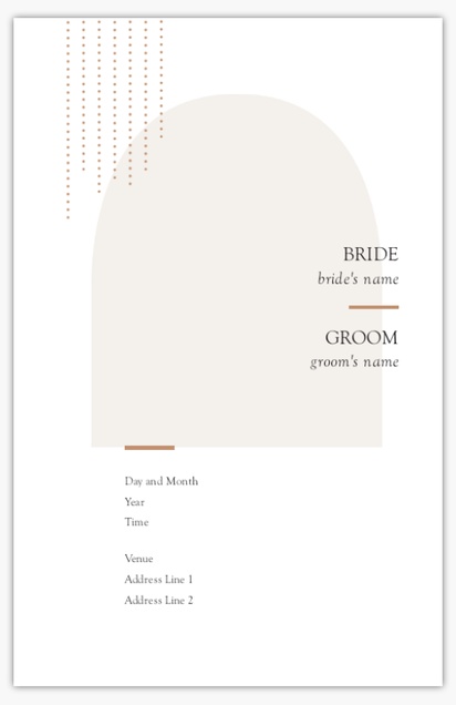 Design Preview for Design Gallery: Minimal Wedding Invitations