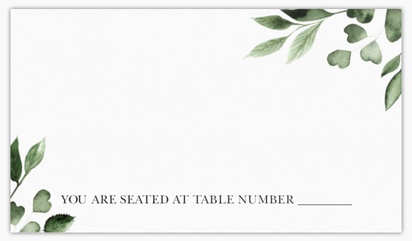 A simple greenery wedding place cards green gray design for Events