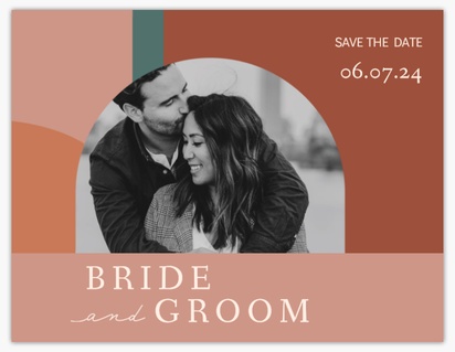 A colorful dramatic brown design for Save the Date with 1 uploads