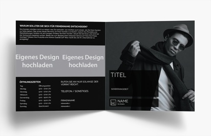 Designvorschau für Designgalerie: Falzflyer Schuhe, Einbruchfalz Quadratisch (210 x 210 mm)