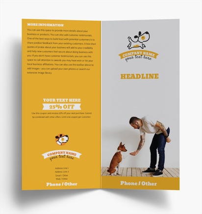 Design Preview for Templates for Animals & Pet Care Brochures , Bi-fold DL
