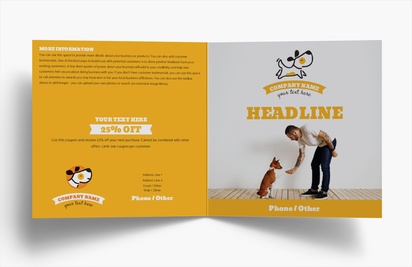 Design Preview for Design Gallery: Animals & Pet Care Folded Leaflets, Bi-fold Square (148 x 148 mm)