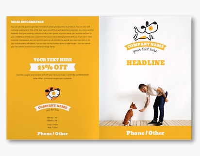 Design Preview for Design Gallery: Pet Training Custom Brochures, 11" x 17" Bi-fold