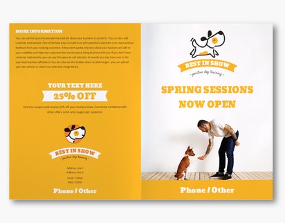 A pet puppy orange white design for Animals & Pet Care