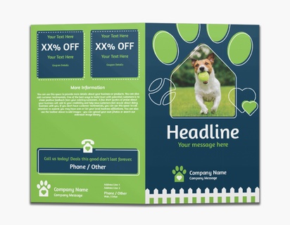 A dog pet care blue green design for Animals & Pet Care