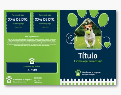 Un cuidado de mascotas guardería perrito diseño azul verde para Animales y mascotas