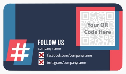 A fb media gray red design for QR Code
