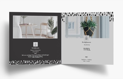 Voorvertoning ontwerp voor Ontwerpgalerij: Interieurontwerp Folders, Tweeluik Vierkant (210 x 210 mm)