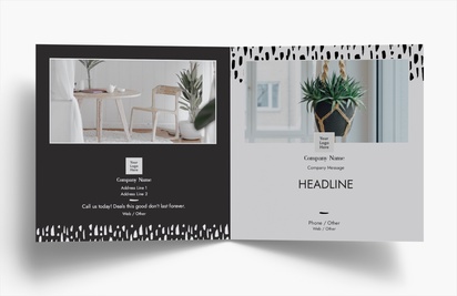 Design Preview for Design Gallery: Interior Design Folded Leaflets, Bi-fold Square (148 x 148 mm)