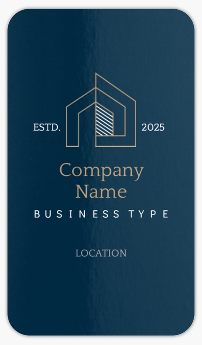 Design Preview for Property & Estate Agents Rounded Corner Business Cards Templates, Standard (3.5" x 2")