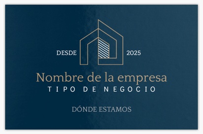 Vista previa del diseño de Galería de diseños de tarjetas con efecto metálico para sector inmobiliario