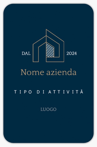 Anteprima design per Galleria di design: biglietti da visita con angoli arrotondati per settore immobiliare, Arrotondati Standard (85 x 55 mm)