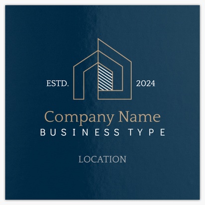 Design Preview for Real Estate Development Standard Business Cards Templates, Square (2.5" x 2.5")