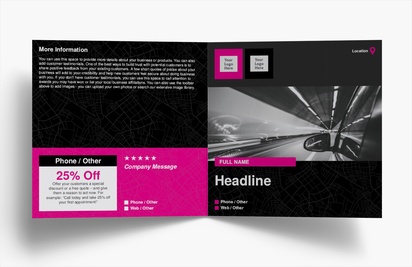 Design Preview for Design Gallery: Car Services Folded Leaflets, Bi-fold Square (148 x 148 mm)