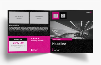 Design Preview for Design Gallery: Car Services Flyers & Leaflets, Bi-fold 210 x 210 mm