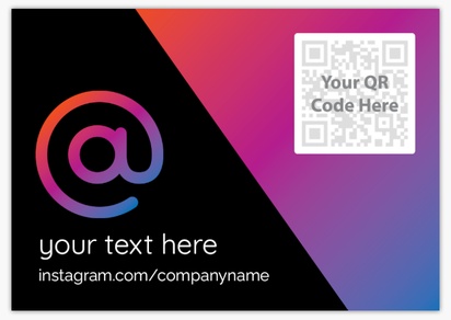 Design Preview for Templates for QR Code Flyers and Pamphlets ,  No fold A5