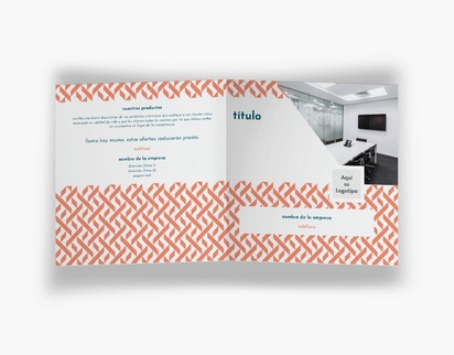 Vista previa del diseño de Galería de diseños de folletos plegados para servicios empresariales, Díptico Cuadrado (148 x 148 mm)