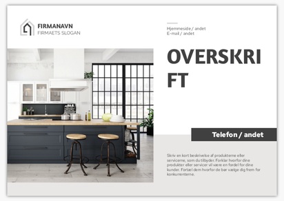 Forhåndsvisning af design for Designgalleri: Ejendomsmægling Foamex-skilte, A2 (420 x 594 mm)