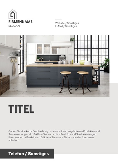 Designvorschau für Designgalerie: Posterdruck im Vorteilspack Immobilien, A3 (297 x 420 mm)