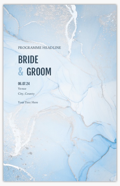 Design Preview for Elegant Wedding Programs Templates, 6" x 9"