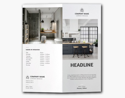 Design Preview for Interior Design Custom Brochures Templates, 9" x 8" Bi-fold