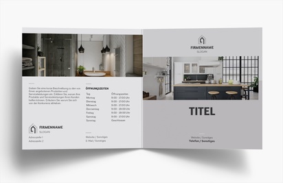 Designvorschau für Designgalerie: Falzflyer Hausabnahme, Einbruchfalz Quadratisch (148 x 148 mm)