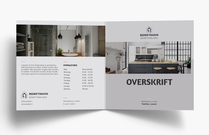 Forhåndsvisning av design for Designgalleri: Arkitektur Brosjyrer, 2-fløyet Kvadratisk 148 x 148 mm