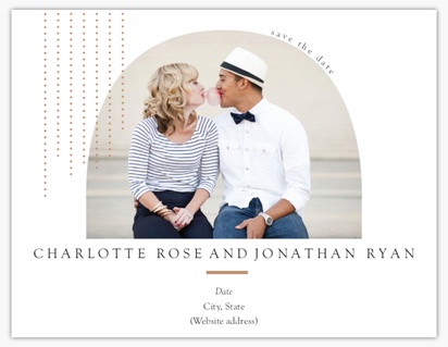 A 1 photos logo white gray design for Save the Date with 1 uploads