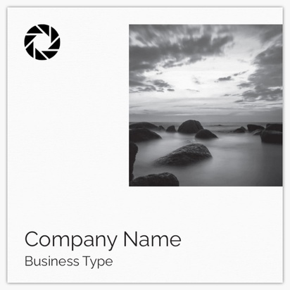 Design Preview for Photography Business Cards Designs & Templates, Square (65 x 65 mm)