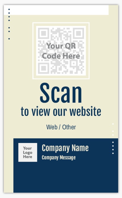 A photo scan to view our website cream blue design for Modern & Simple with 2 uploads