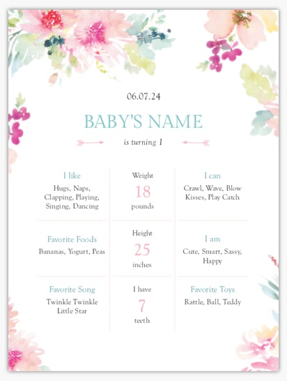 A bebek kız duyuru 女児発表 gray design for Events