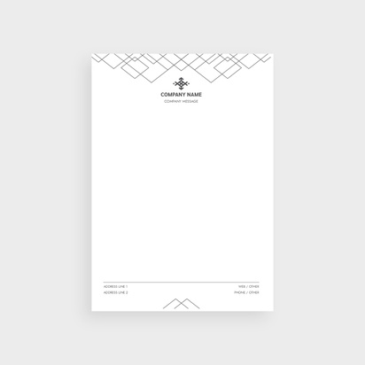 Design Preview for Design Gallery: Folk Bulk Letterheads
