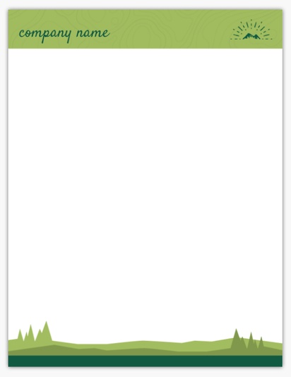 Design Preview for Sports & Fitness Notepads Templates, 4" x 5.5"