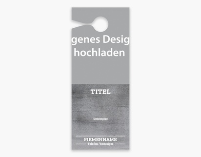Designvorschau für Designgalerie: Türhänger Baugewerbe, Groß