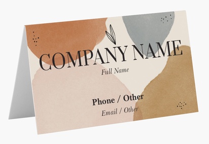 Design Preview for Design Gallery: Retail Folded Business Cards