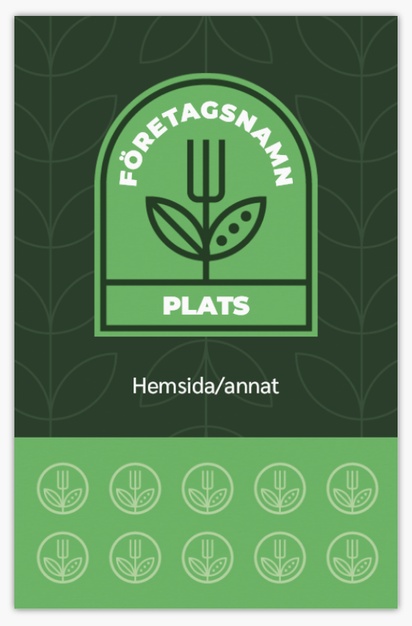 Förhandsgranskning av design för Designgalleri: Ekologisk mat Visitkort standard, Standard (85 x 55 mm)