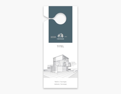 Designvorschau für Designgalerie: Türhänger Immobilien, Klein