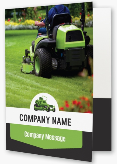 A mowing lawn gray green design